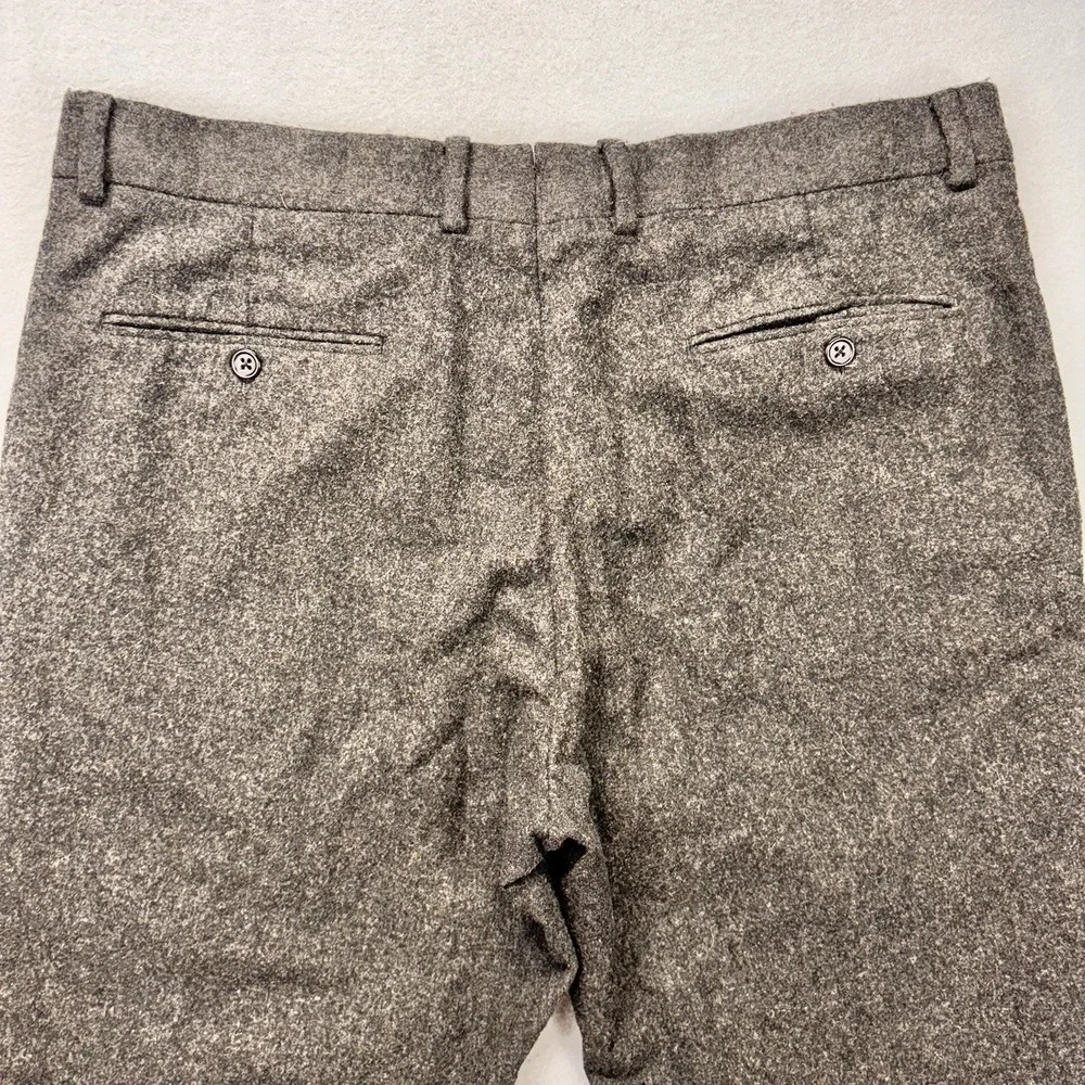 Polo Ralph Lauren‎ Dress Pant Mens 36x30 100% Merino Wool Gray Made in Italy